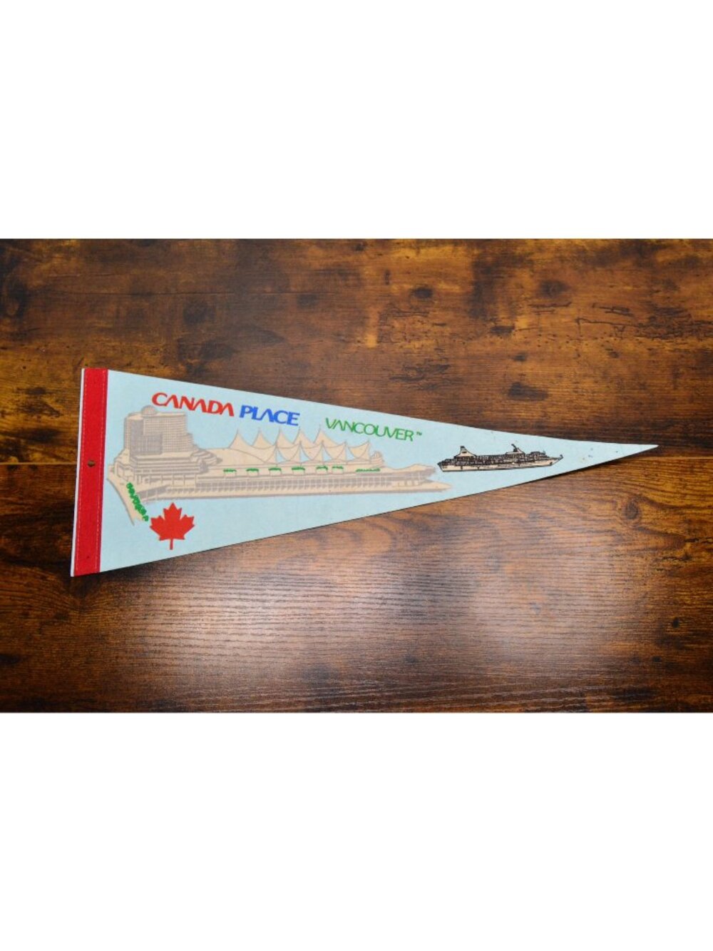 Vintage Canada Place Vancouver pennant 18 inches